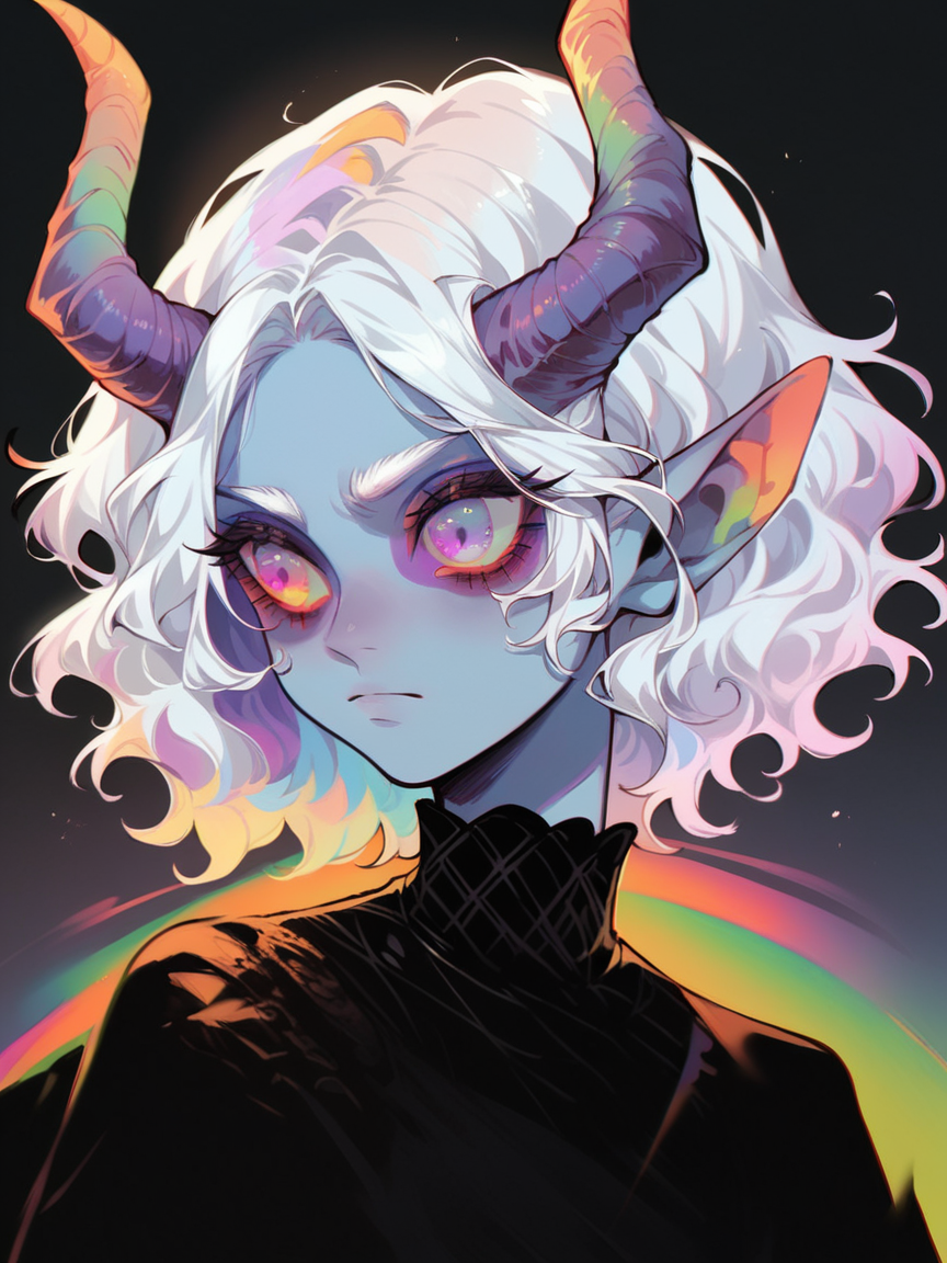 00013-4275953809-score_9, score_8_up, score_7_up, score_6_up, _lora_1r3gl1XLP_1_ 1r3gl1, trippy, 1girl, horns, multicolored hair, white hair, col.png